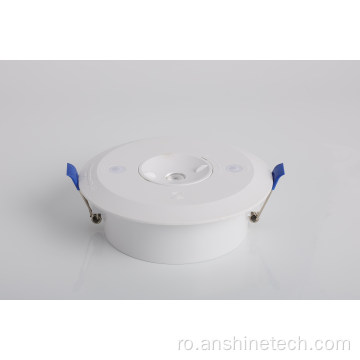Downlight de urgență continuu, rezistent la apă, cu telecomandă
